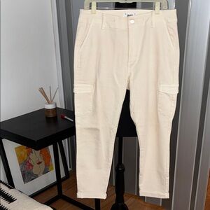 PAIGE Off-White Cargo Pants